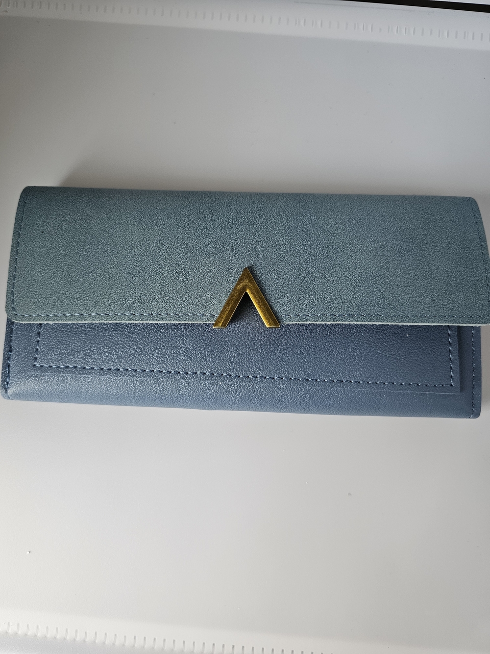 Elegant Two-Tone Blue Women's Wallet